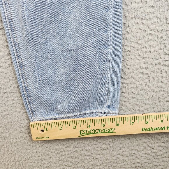 Womens Size 5 Jr's High Waisted Distressed Straight Leg Ankle Curvy Mom Jeans - Picture 7 of 11